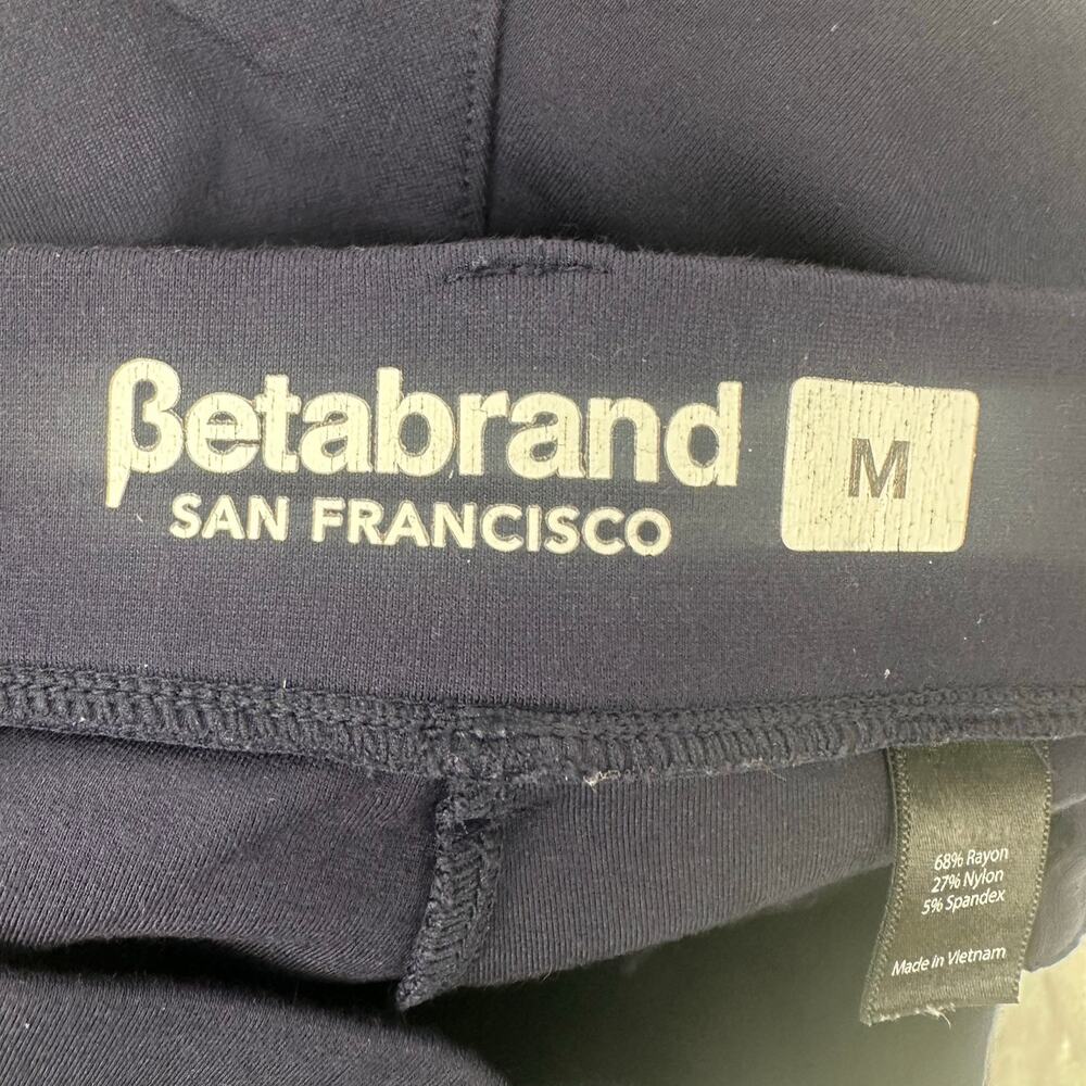 Betabrand Women's Navy Cropped Straight Yoga Pants Medium - Picture 7 of 7